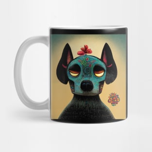 Day of the Dead - dog portrait Mug